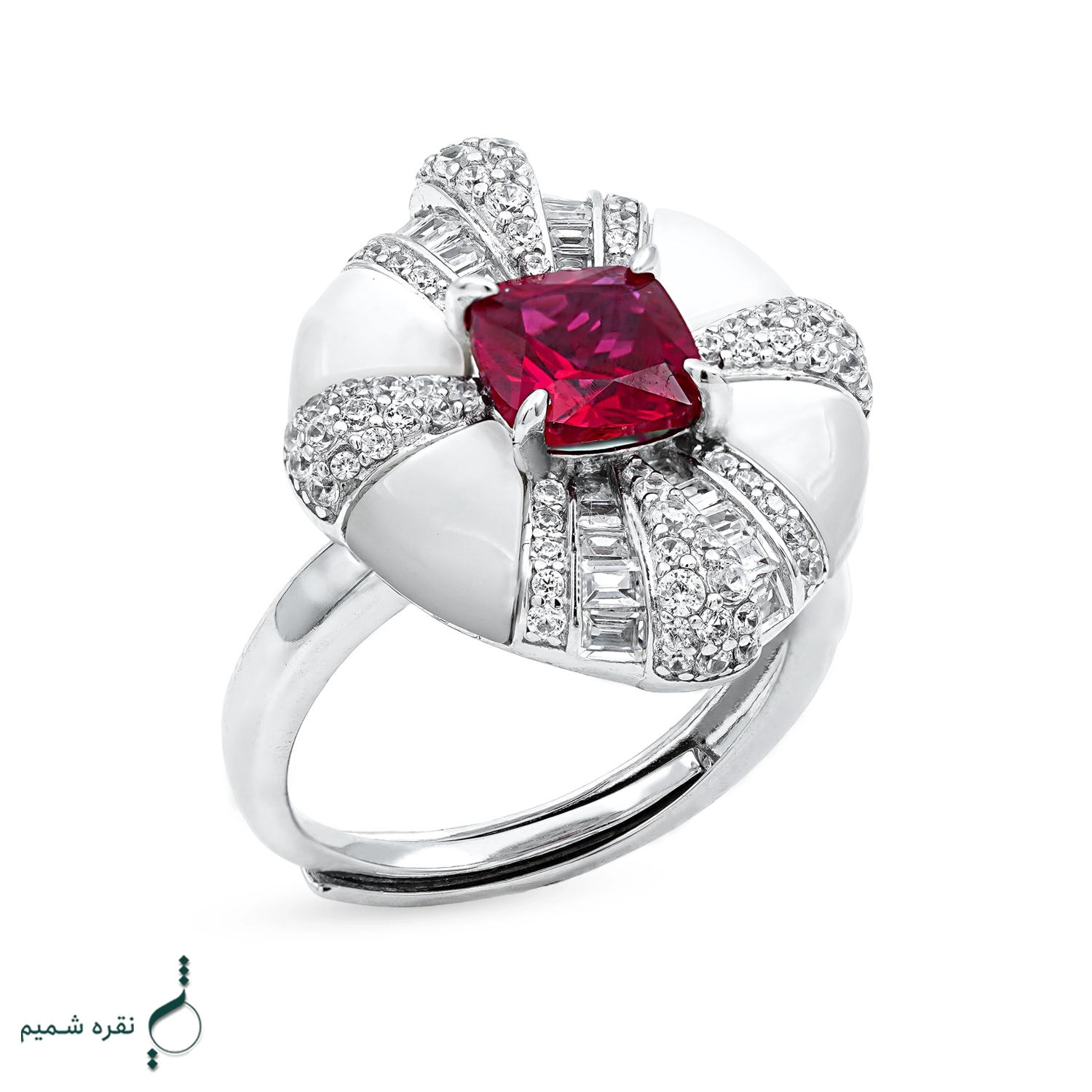 انگشتر نقره زنانه مدل AWO-K06